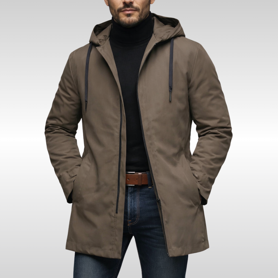 Cole Weatherproof long Coat | Men’s Insulated Winter Outerwear