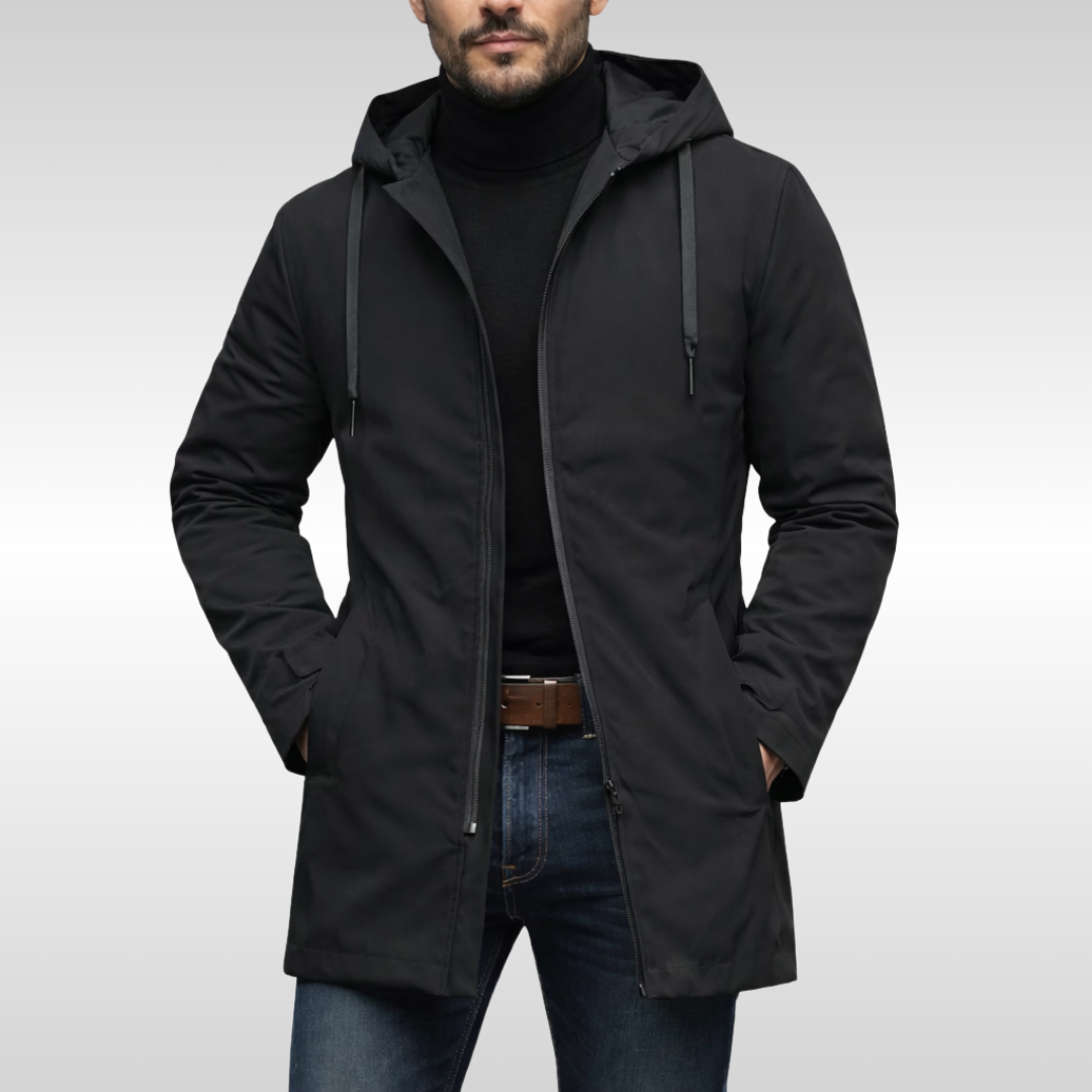 Cole Weatherproof long Coat | Men’s Insulated Winter Outerwear